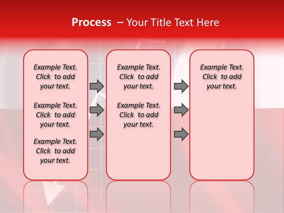 A Business Presentation With A Red And White Background PowerPoint Template