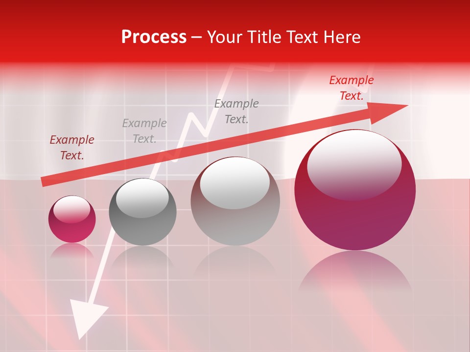 A Business Presentation With A Red And White Background PowerPoint Template
