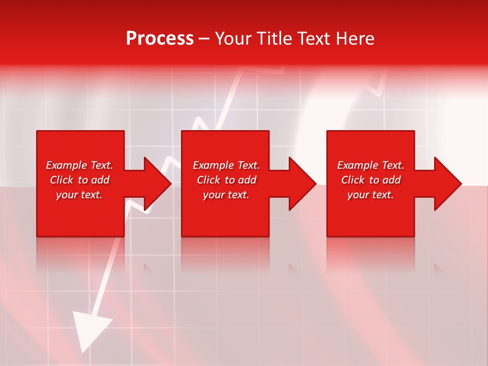 A Business Presentation With A Red And White Background PowerPoint Template
