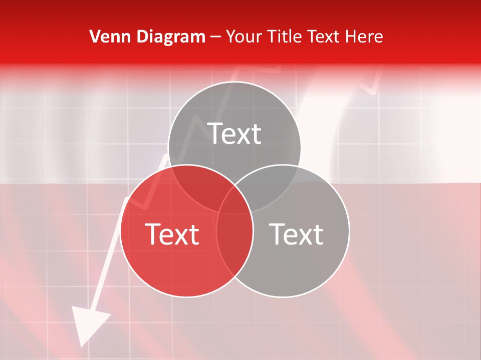A Business Presentation With A Red And White Background PowerPoint Template