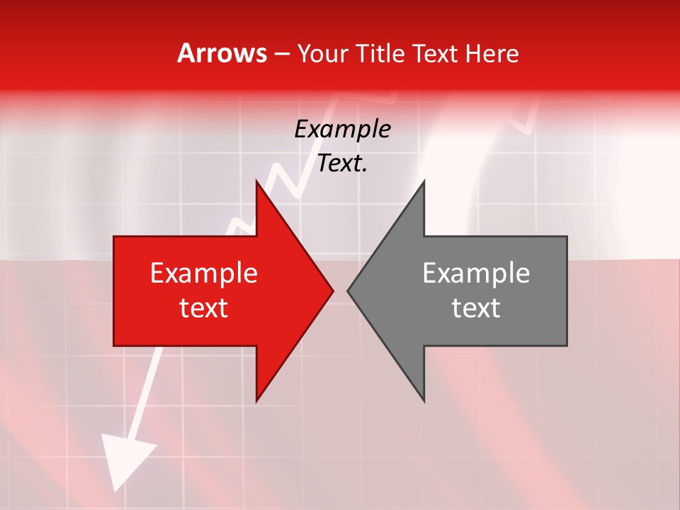 A Business Presentation With A Red And White Background PowerPoint Template