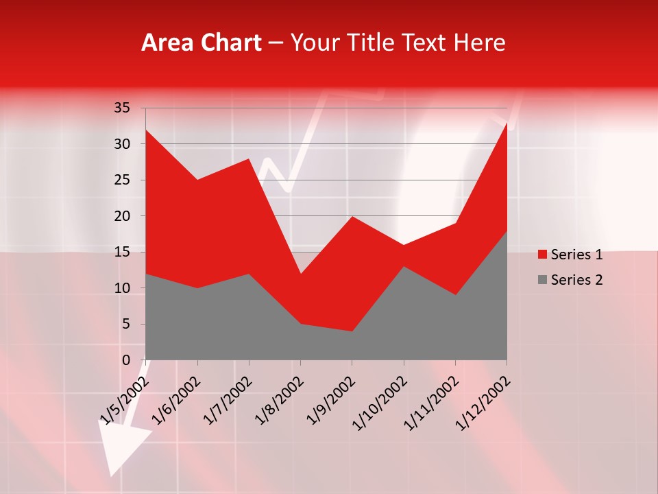 A Business Presentation With A Red And White Background PowerPoint Template