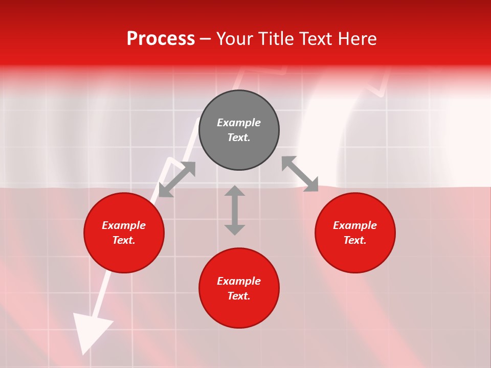A Business Presentation With A Red And White Background PowerPoint Template