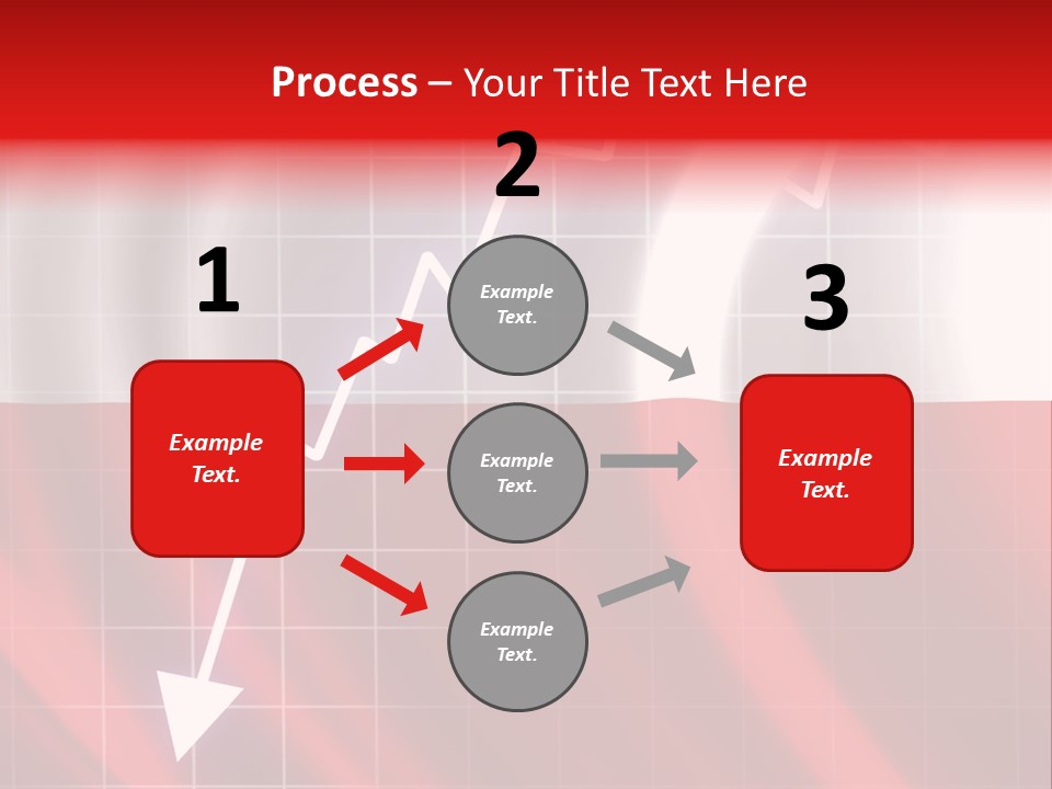 A Business Presentation With A Red And White Background PowerPoint Template