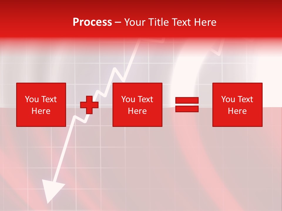 A Business Presentation With A Red And White Background PowerPoint Template