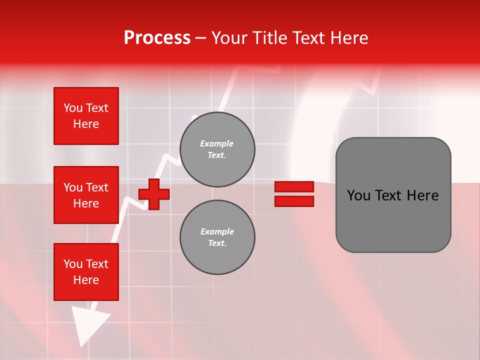 A Business Presentation With A Red And White Background PowerPoint Template