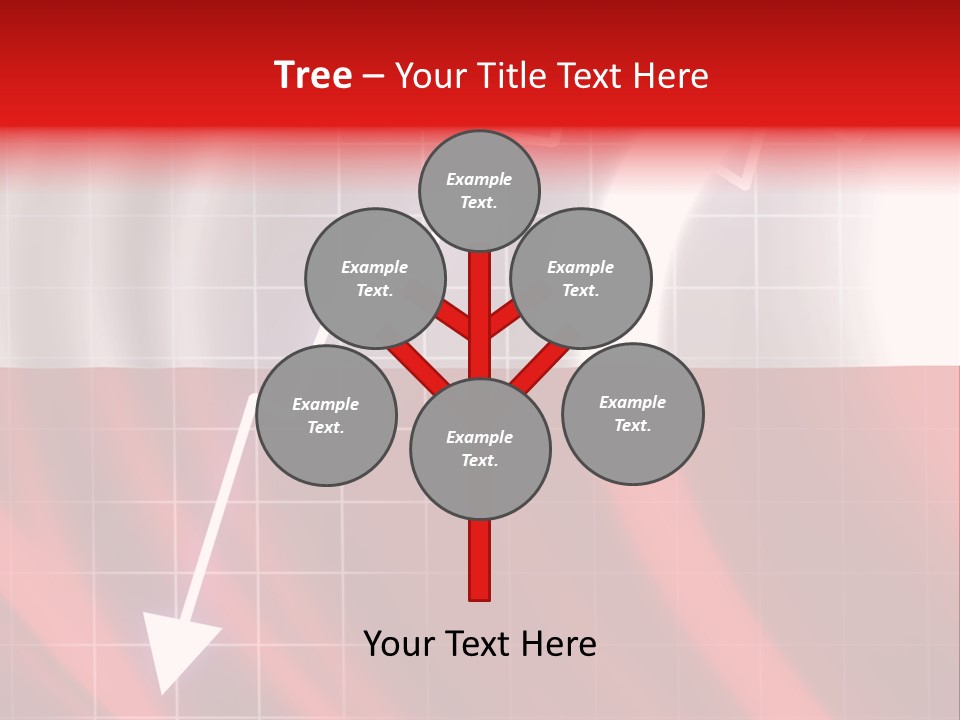 A Business Presentation With A Red And White Background PowerPoint Template