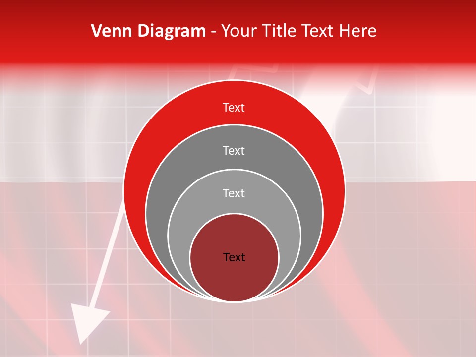 A Business Presentation With A Red And White Background PowerPoint Template