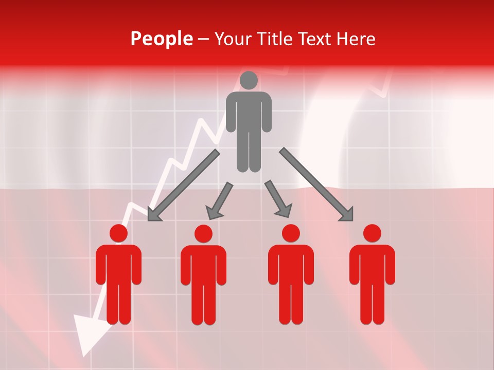 A Business Presentation With A Red And White Background PowerPoint Template
