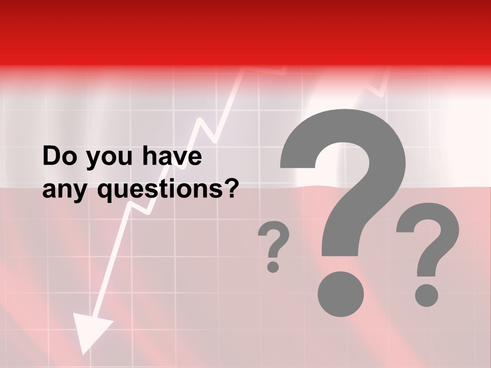 A Business Presentation With A Red And White Background PowerPoint Template