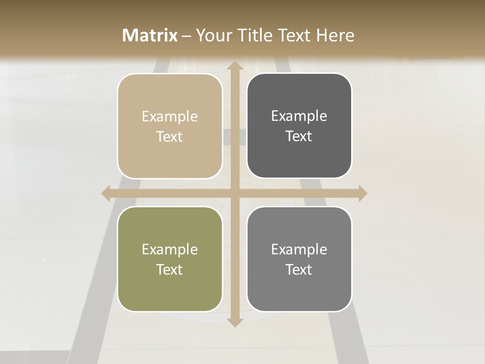 A White And Black Floor In A Store PowerPoint Template