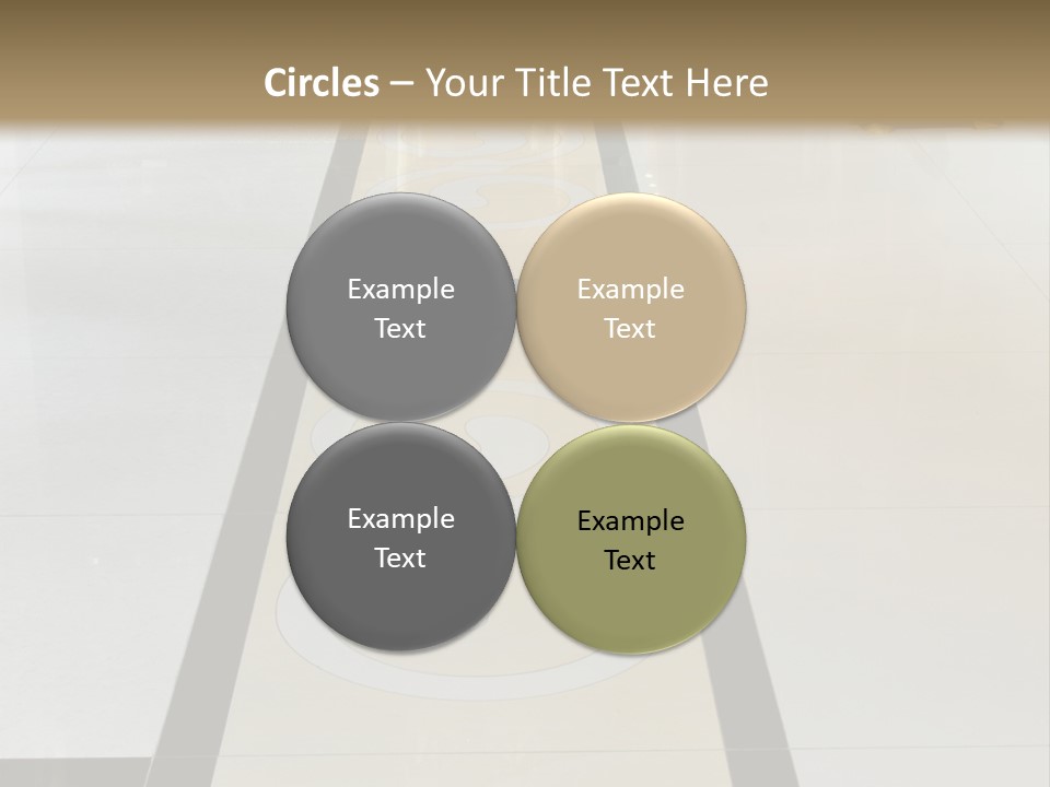 A White And Black Floor In A Store PowerPoint Template