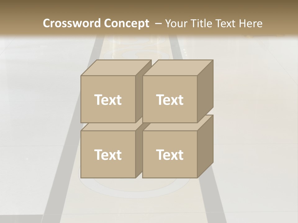 A White And Black Floor In A Store PowerPoint Template