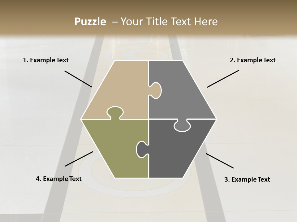 A White And Black Floor In A Store PowerPoint Template
