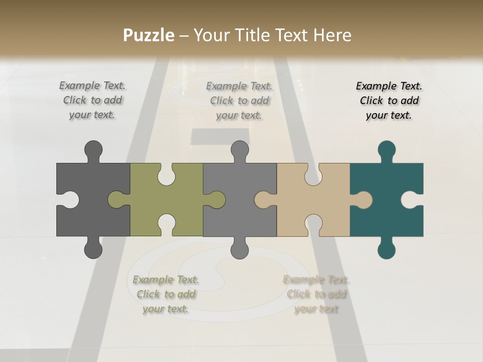 A White And Black Floor In A Store PowerPoint Template