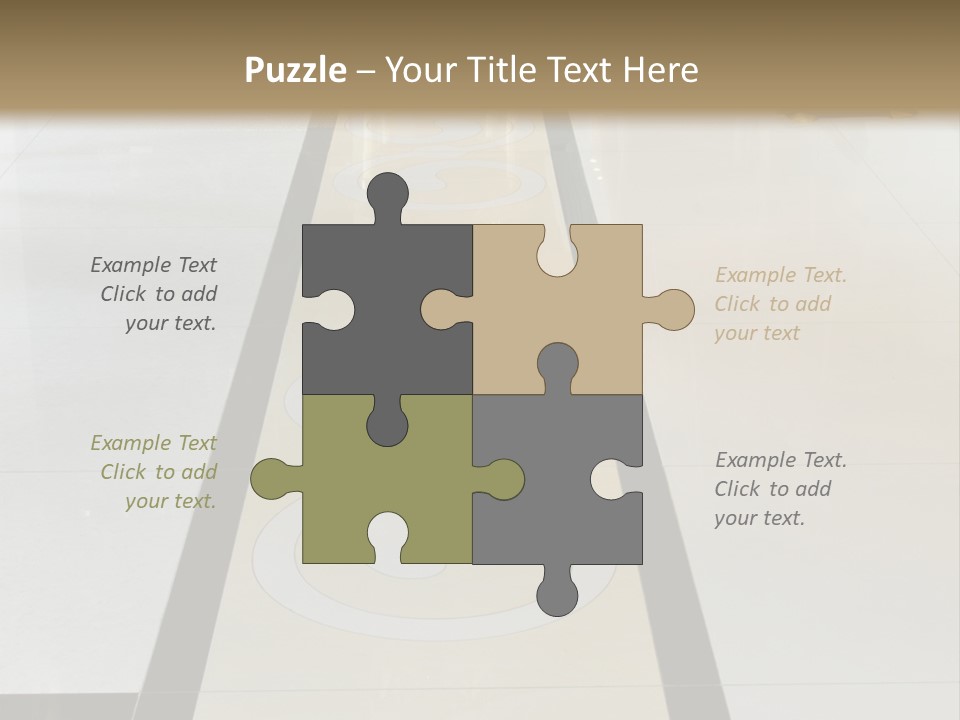 A White And Black Floor In A Store PowerPoint Template