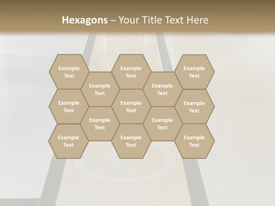 A White And Black Floor In A Store PowerPoint Template