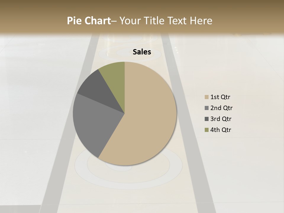 A White And Black Floor In A Store PowerPoint Template