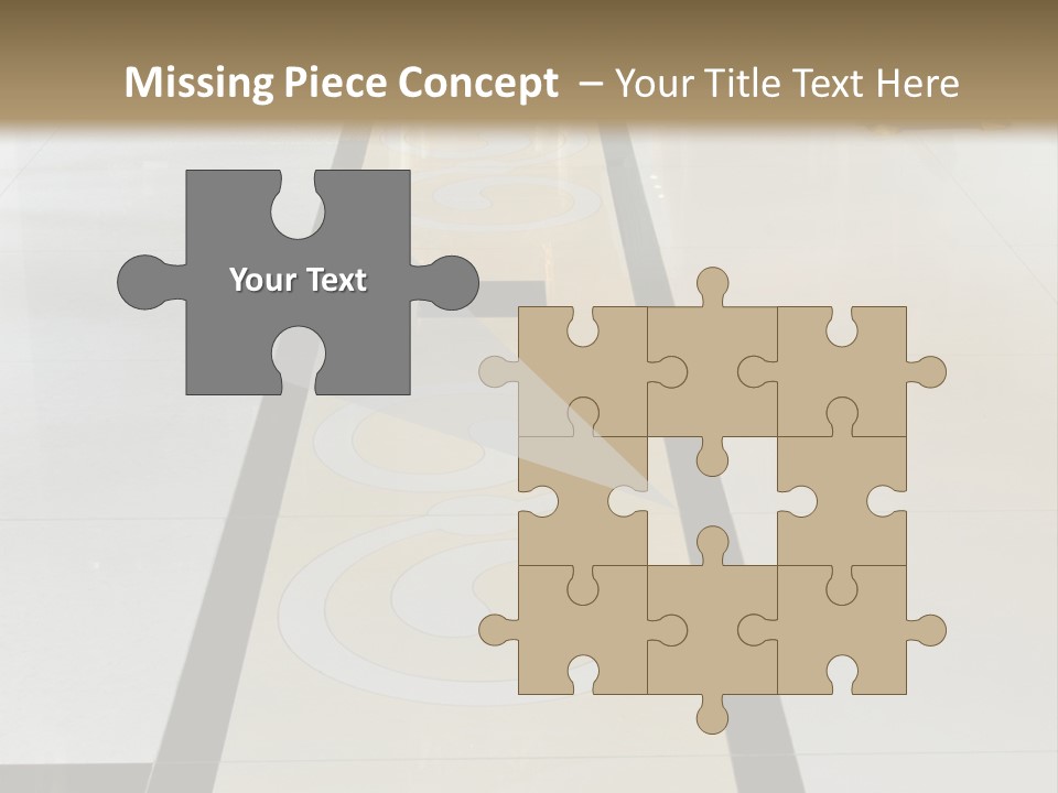 A White And Black Floor In A Store PowerPoint Template