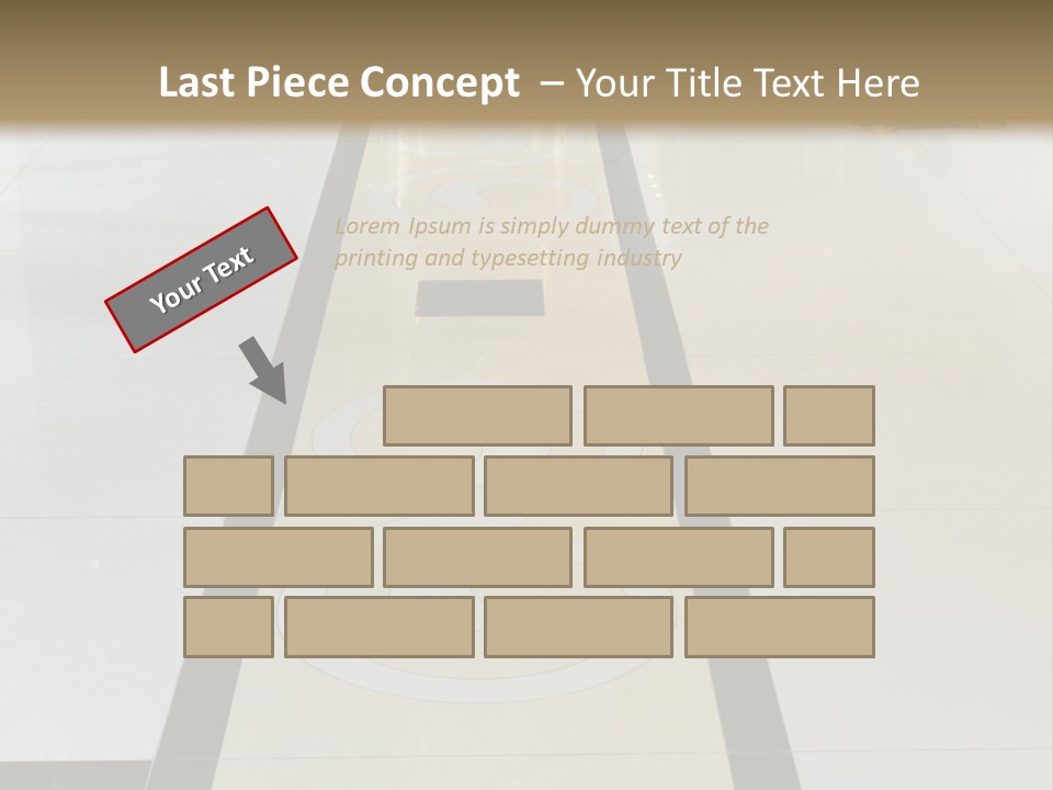 A White And Black Floor In A Store PowerPoint Template