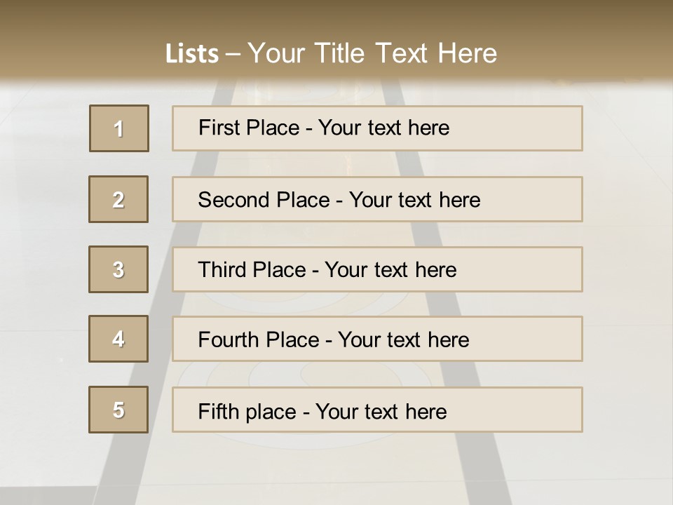 A White And Black Floor In A Store PowerPoint Template