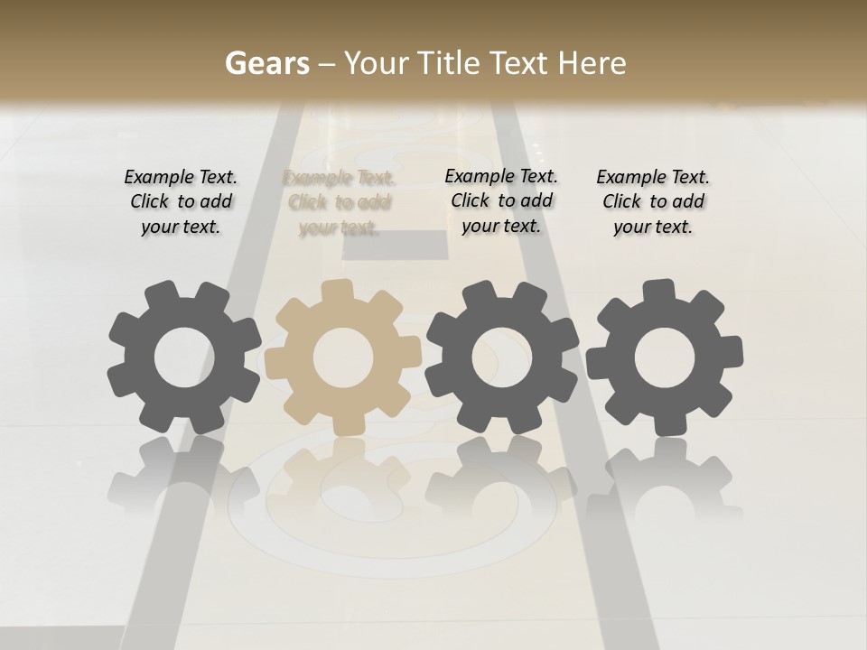 A White And Black Floor In A Store PowerPoint Template