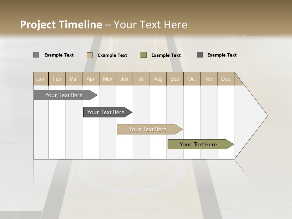 A White And Black Floor In A Store PowerPoint Template