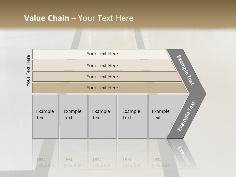 A White And Black Floor In A Store PowerPoint Template