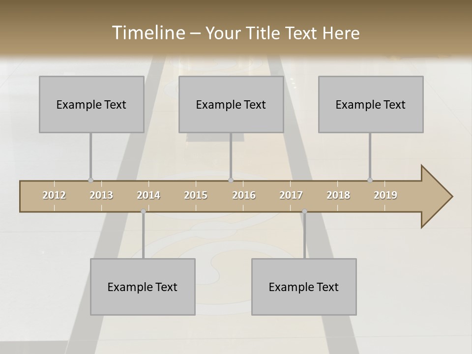 A White And Black Floor In A Store PowerPoint Template