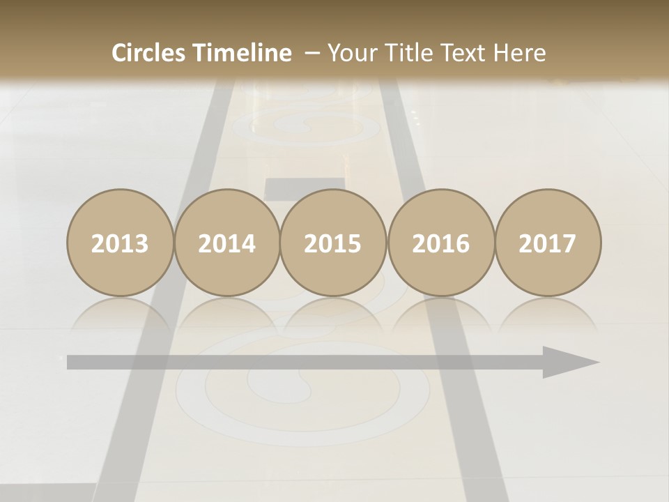 A White And Black Floor In A Store PowerPoint Template