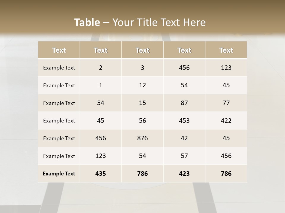 A White And Black Floor In A Store PowerPoint Template