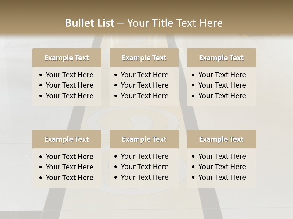 A White And Black Floor In A Store PowerPoint Template