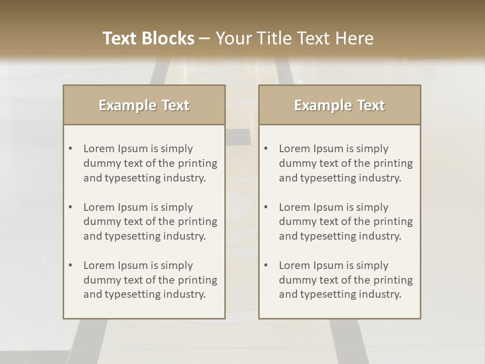 A White And Black Floor In A Store PowerPoint Template