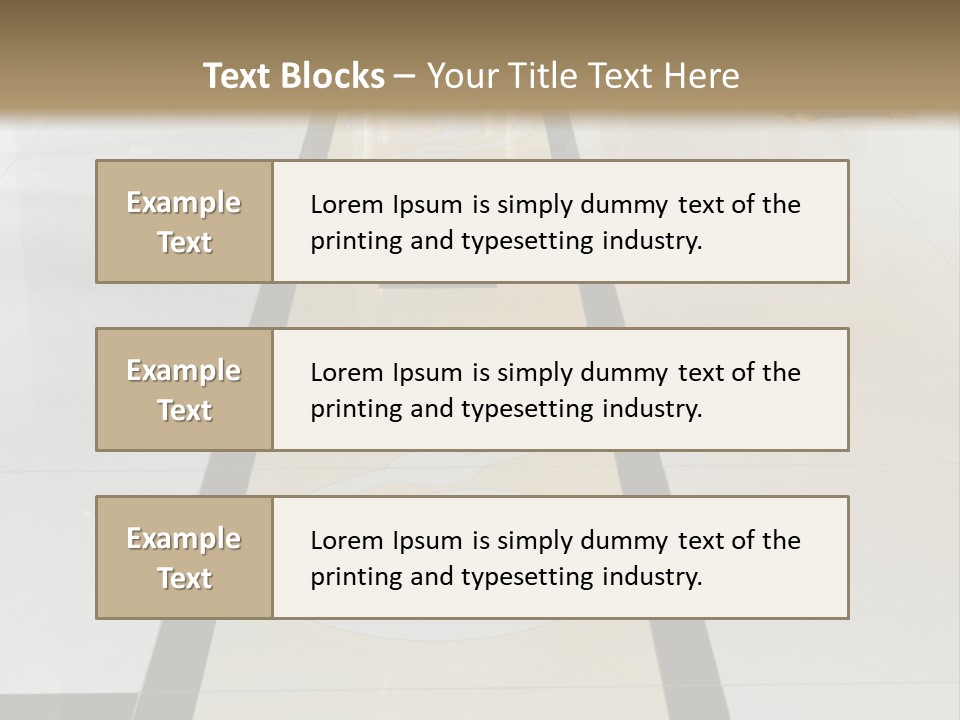 A White And Black Floor In A Store PowerPoint Template
