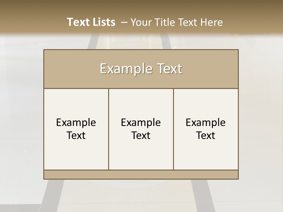 A White And Black Floor In A Store PowerPoint Template