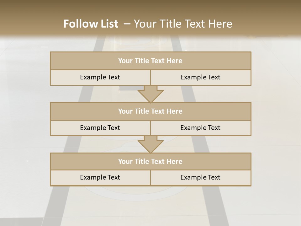 A White And Black Floor In A Store PowerPoint Template