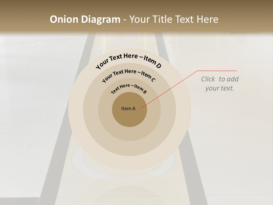 A White And Black Floor In A Store PowerPoint Template