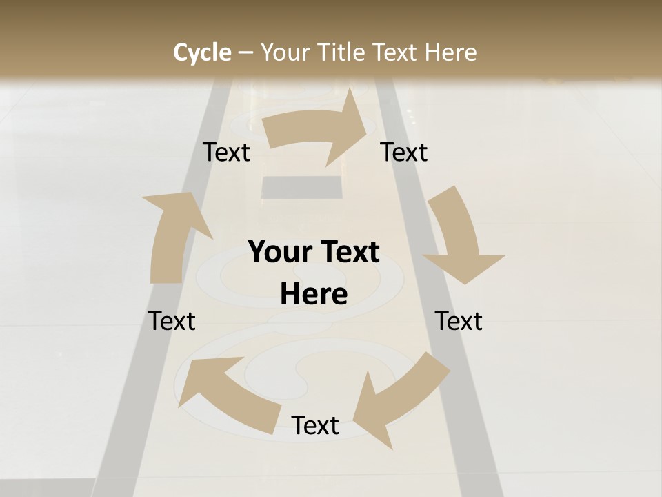 A White And Black Floor In A Store PowerPoint Template