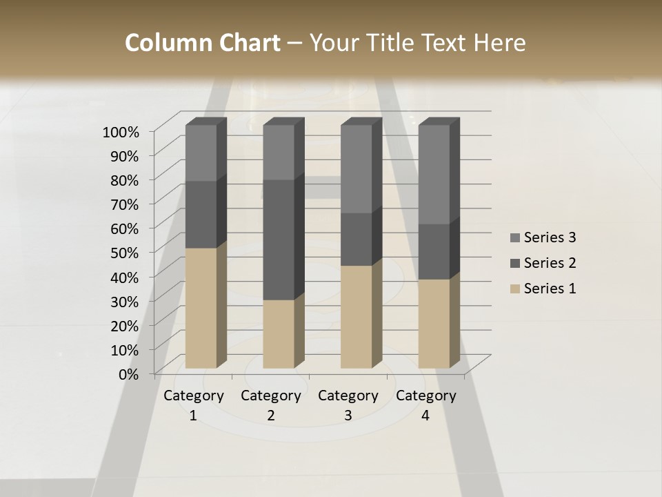 A White And Black Floor In A Store PowerPoint Template