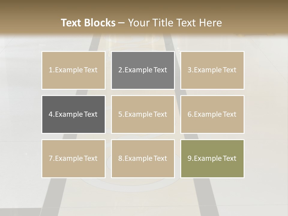 A White And Black Floor In A Store PowerPoint Template