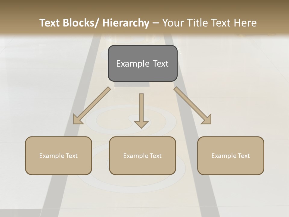 A White And Black Floor In A Store PowerPoint Template