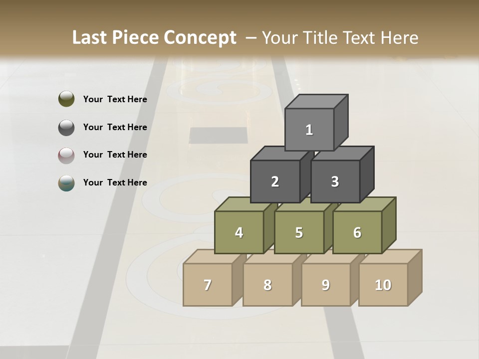 A White And Black Floor In A Store PowerPoint Template