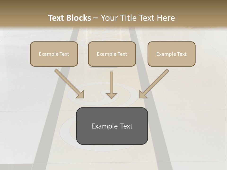 A White And Black Floor In A Store PowerPoint Template