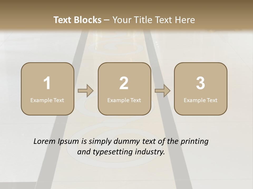 A White And Black Floor In A Store PowerPoint Template