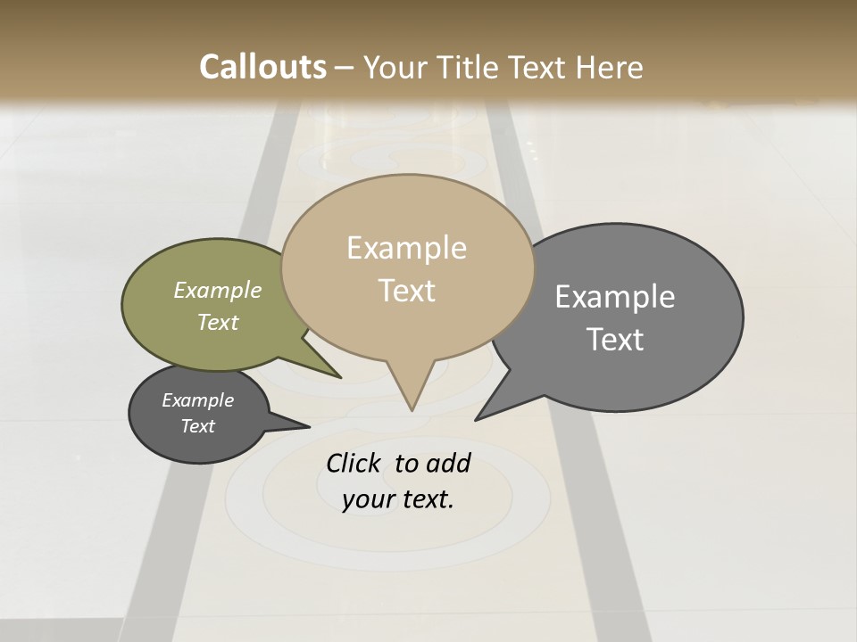 A White And Black Floor In A Store PowerPoint Template