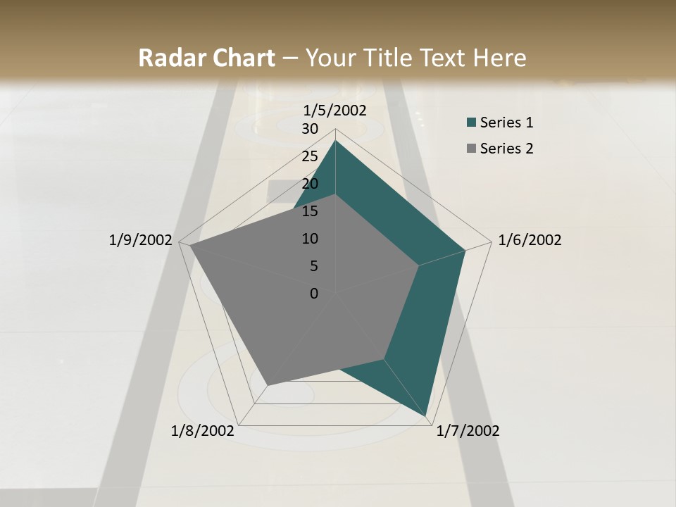 A White And Black Floor In A Store PowerPoint Template