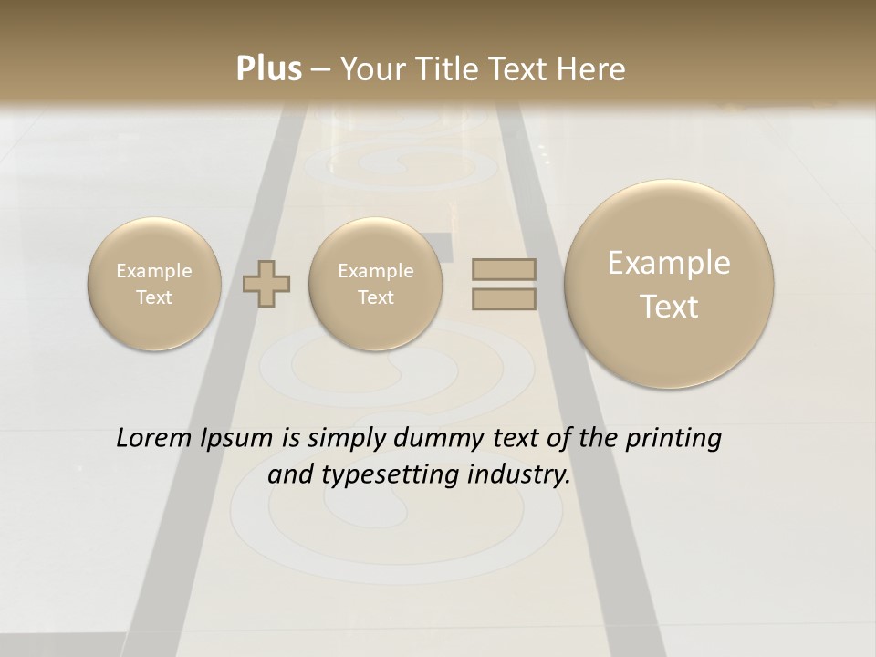 A White And Black Floor In A Store PowerPoint Template