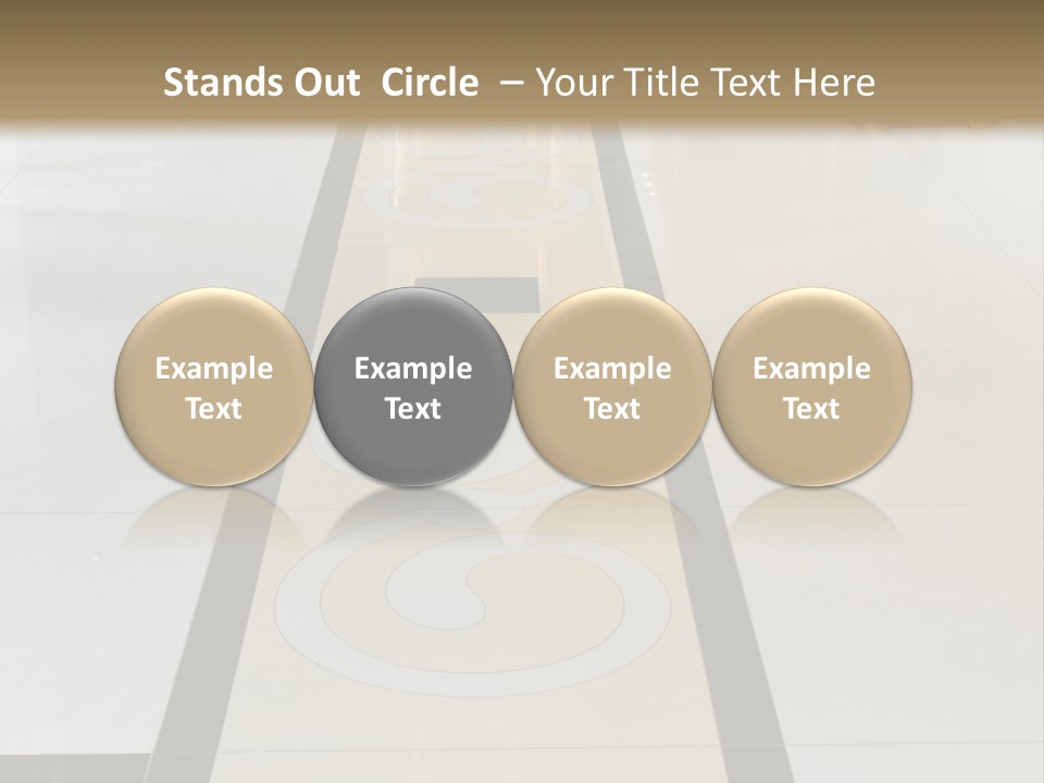 A White And Black Floor In A Store PowerPoint Template