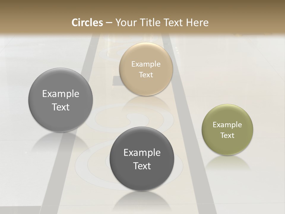 A White And Black Floor In A Store PowerPoint Template