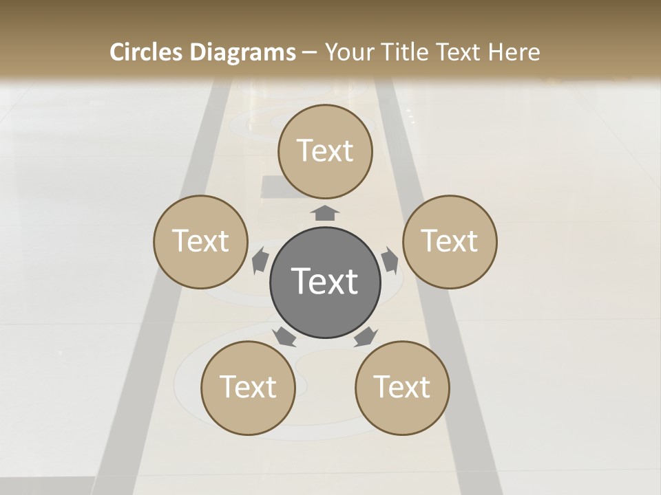 A White And Black Floor In A Store PowerPoint Template